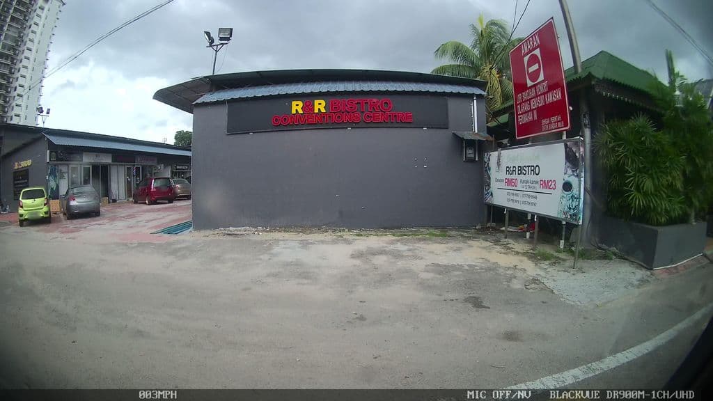 Street view near Arabic shisha bistro