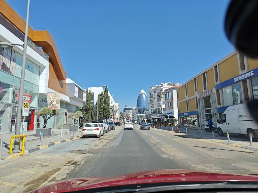 Street view near old babyloon restaurant & cafe