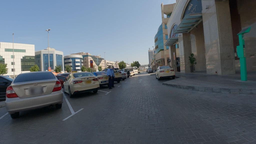Street view near Mazzika Dubai nightclub