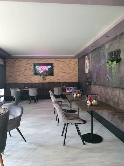 Neon shisha bar