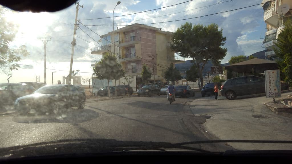 Street view near Aperol spritz sarande