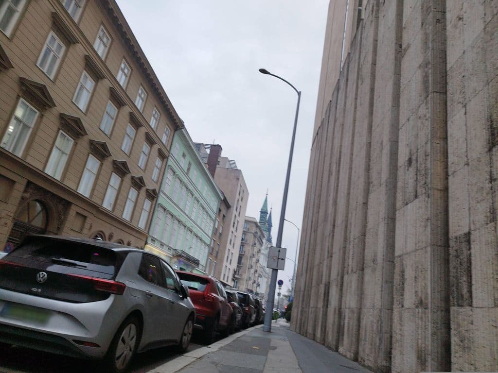 Street view near PRLMNT Bar Budapest