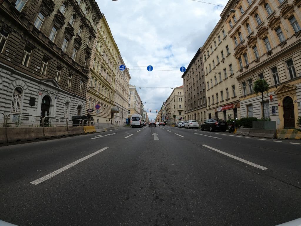 Street view near Foukárna - lounge bar & shisha \\ Bůůrgr by Foukárna