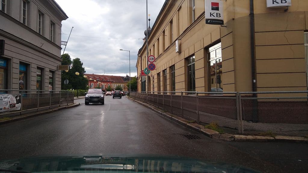 Street view near Smokers´ club DIAMANT bar & club