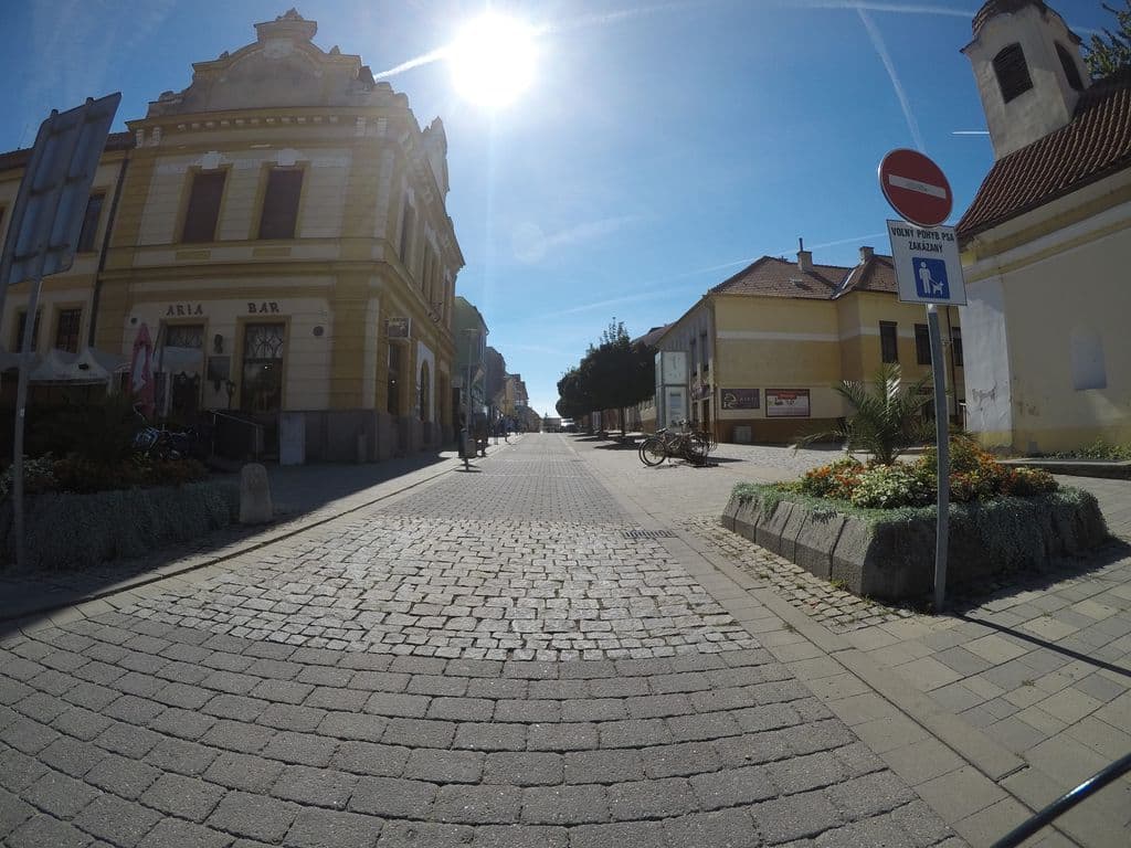 Street view near Aria bar