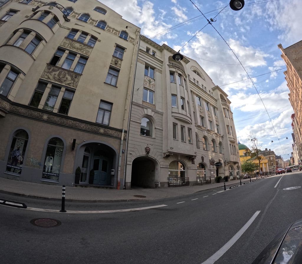 Street view near Flames Hookah & Cocktail Bar Riga