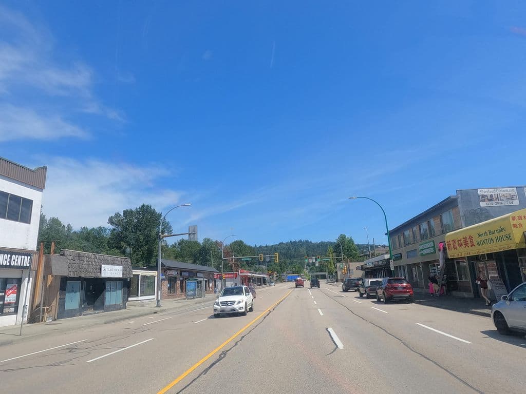 Street view near Glass Hookah Lounge Vancouver