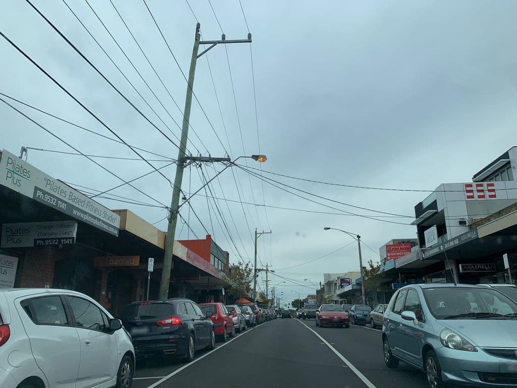 Street view near Holy Smokes Restaurant and Bar
