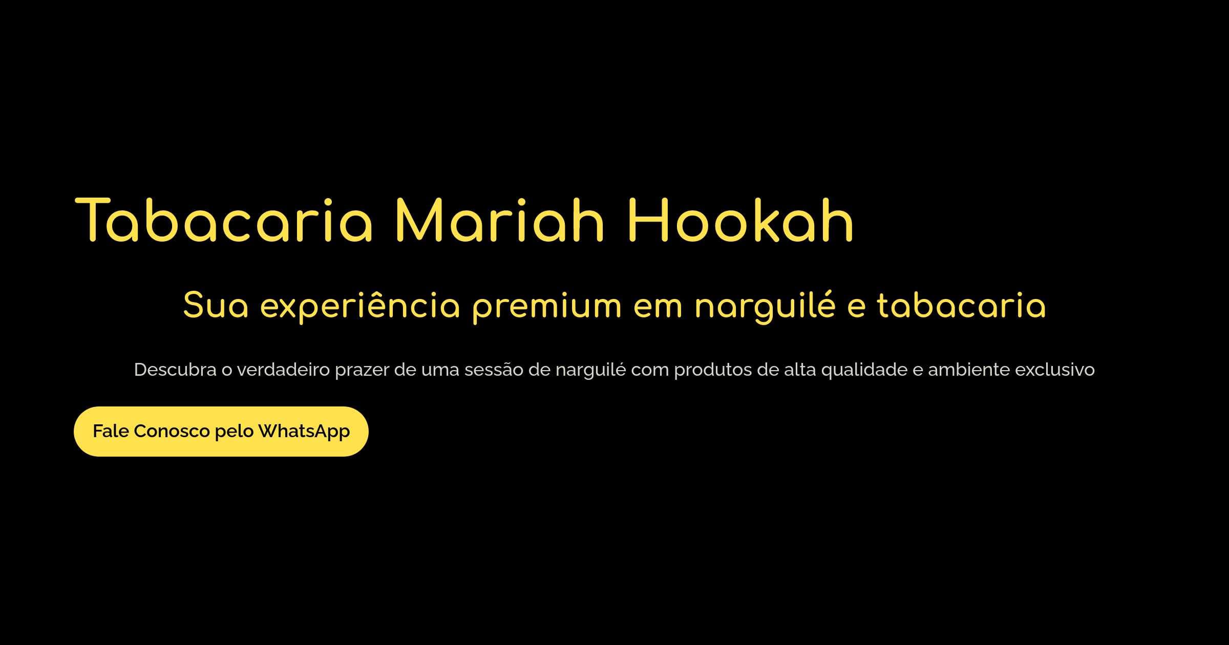 Tabacaria Mariah Hookah