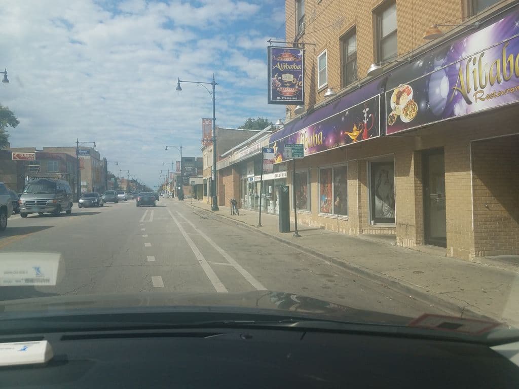 Street view near Alibaba Hookah Bar