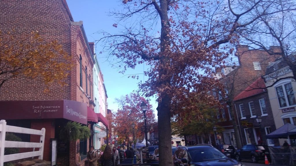 Street view near Basin Street Lounge