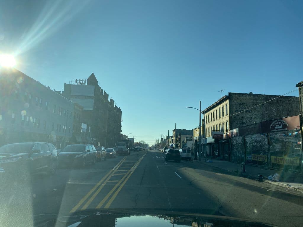 Street view near Enigma Restaurant and Hookah Lounge