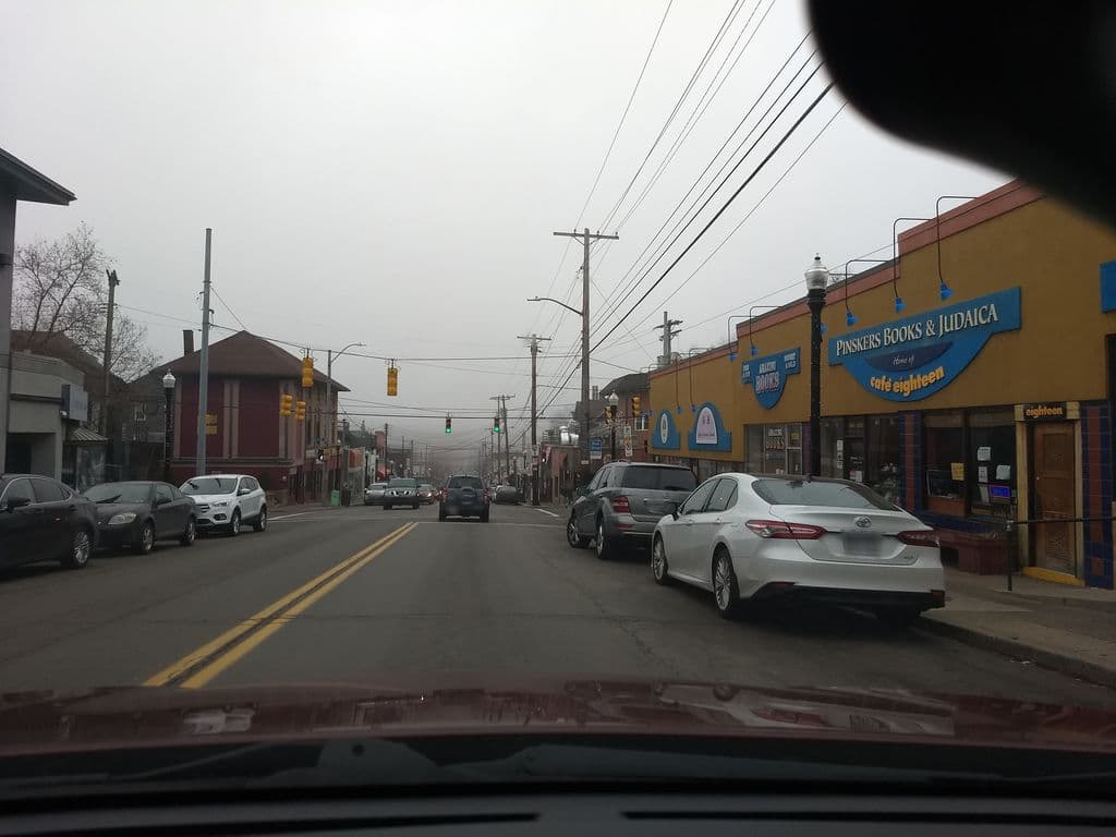 Street view near African Cuisine Bar & Hookah Lounge