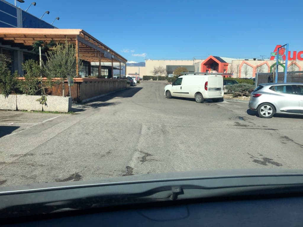 Street view near red daimond
