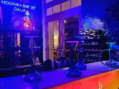Hookah bar at Dalia